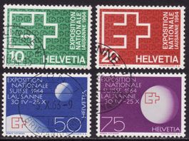 Satz SBK-Nr. 402-405 (Expo Lausanne 1964) gestempelt