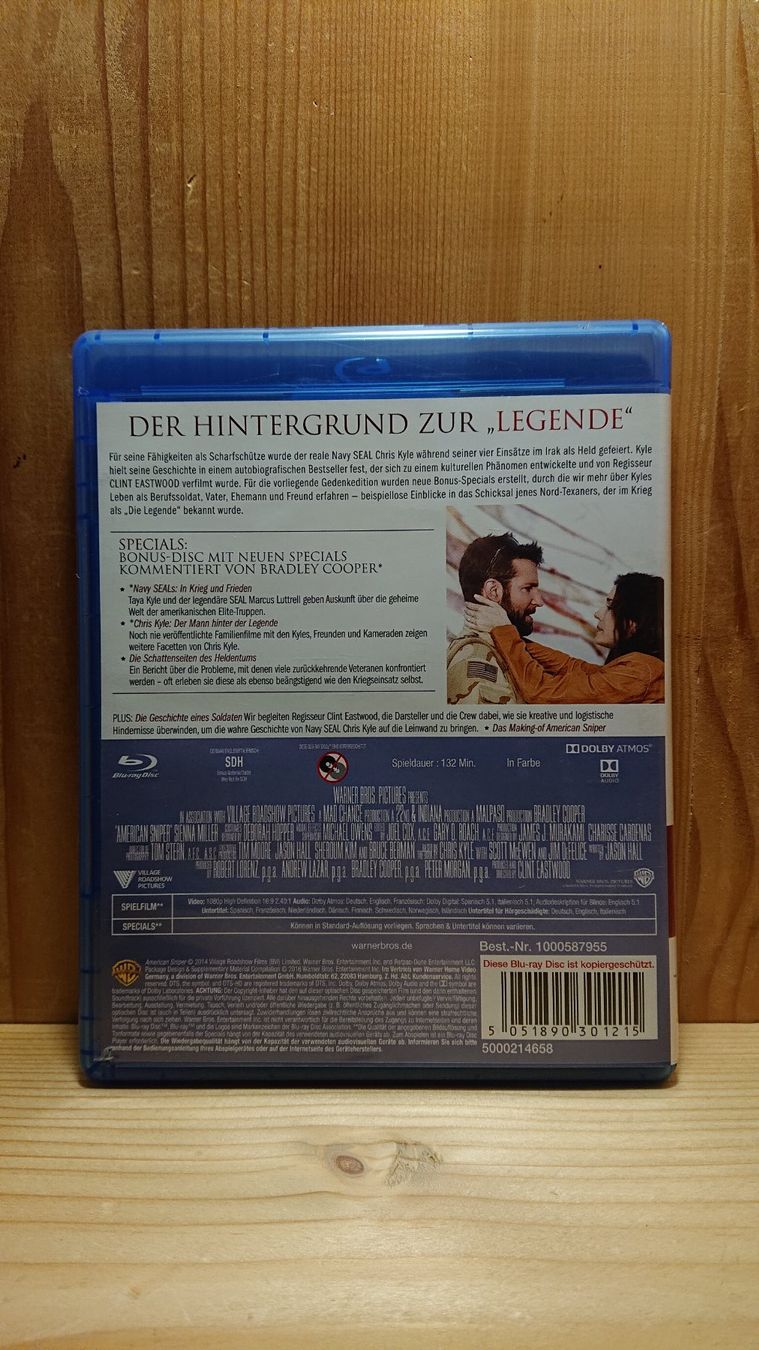 Tutti i DVDs: AMERICAN SNIPER Blu-Ray Special Edition mit Bradley Cooper – Usato da Wilderswil venduto da Exebub 1