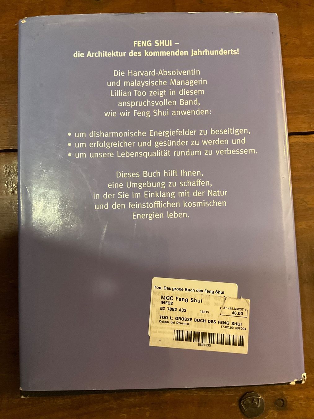 Libri: Das große Buch Feng Shui -  Lillian Too – Usato da Avenches venduto da Lactobacille 9