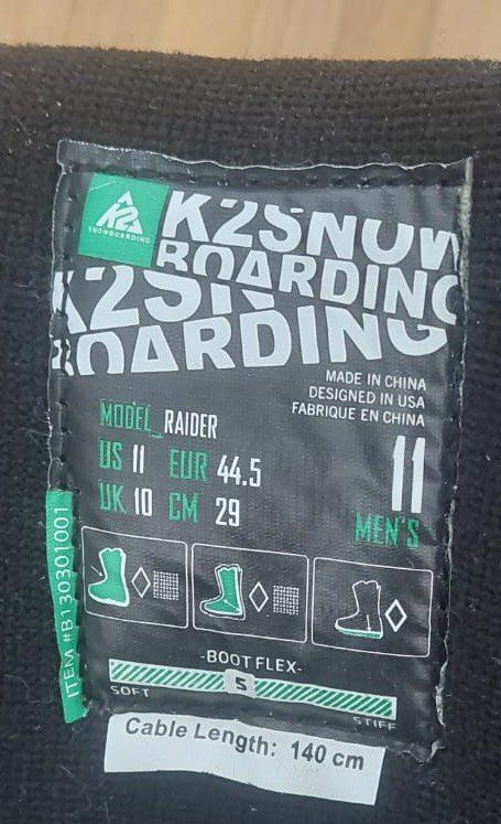 K2 Scarpe da uomo: Snowboardschuhe - Marke K2 – Usato da Sion venduto da ricmauro1 5