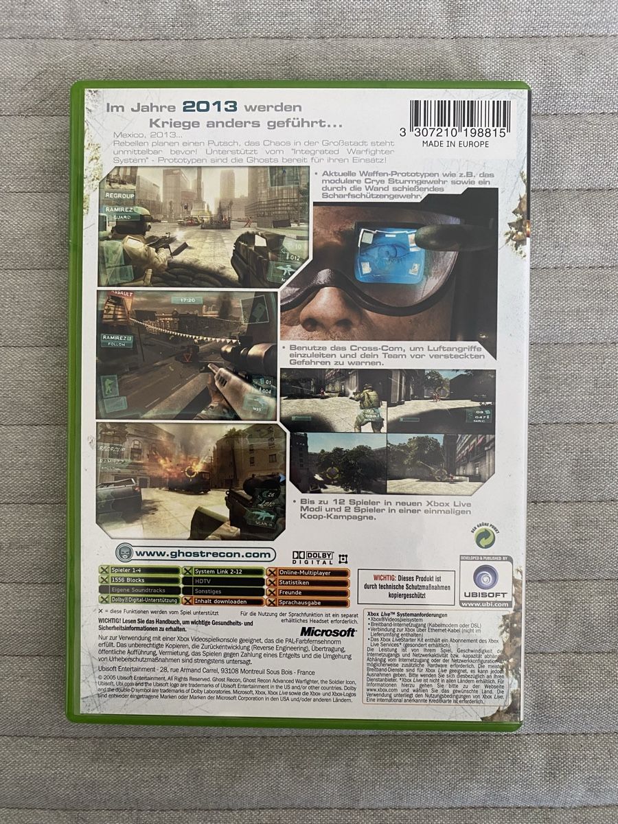 Microsoft Giochi: Tom Clancy's Ghost Recon Advanced Warfighter für Xbox – Usato da Thunstetten venduto da Virus_33 2