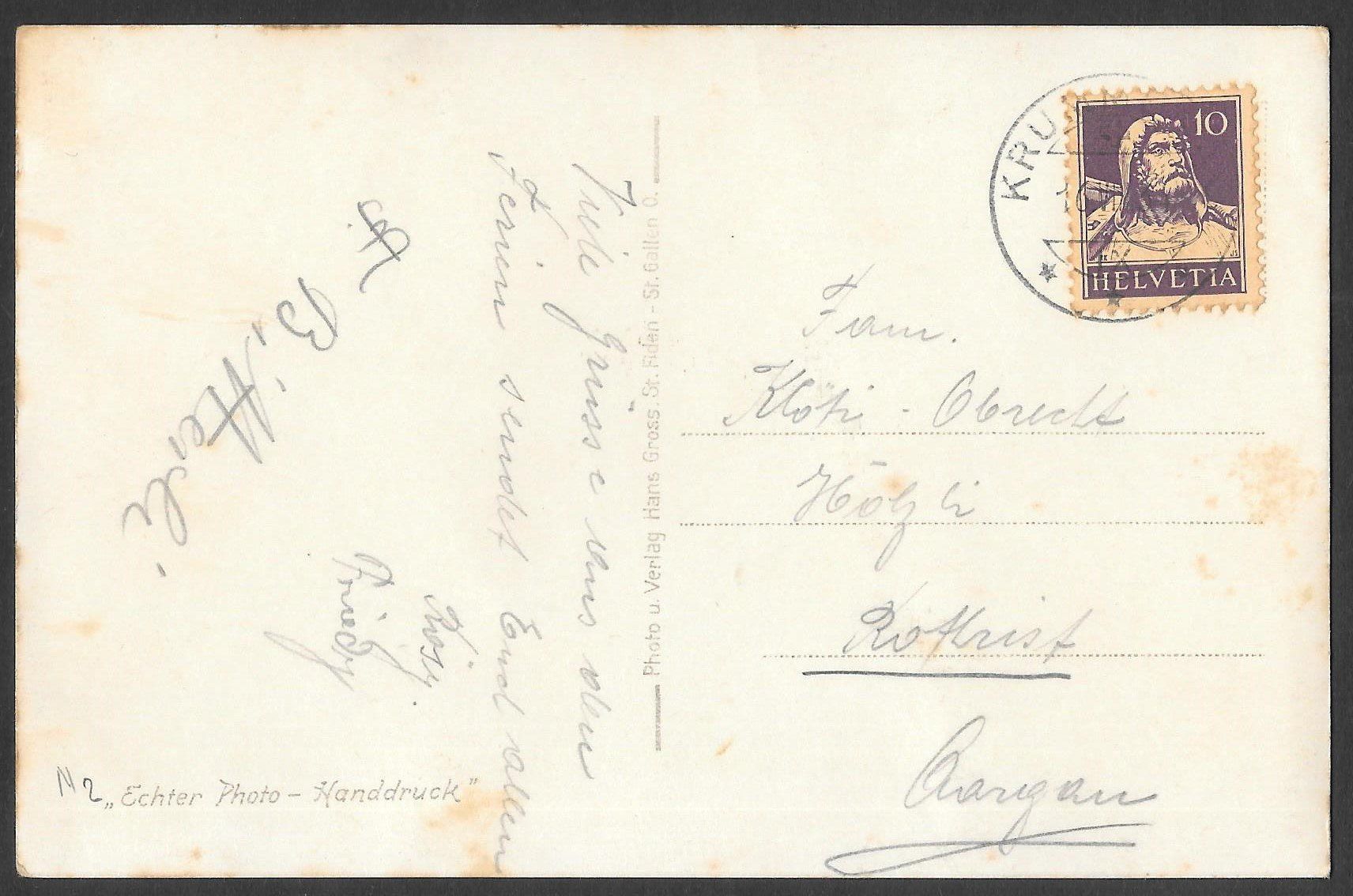 Cartoline postali: Bernhalde hinterm Rietbad – Usato da Olten venduto da clotaldi 1