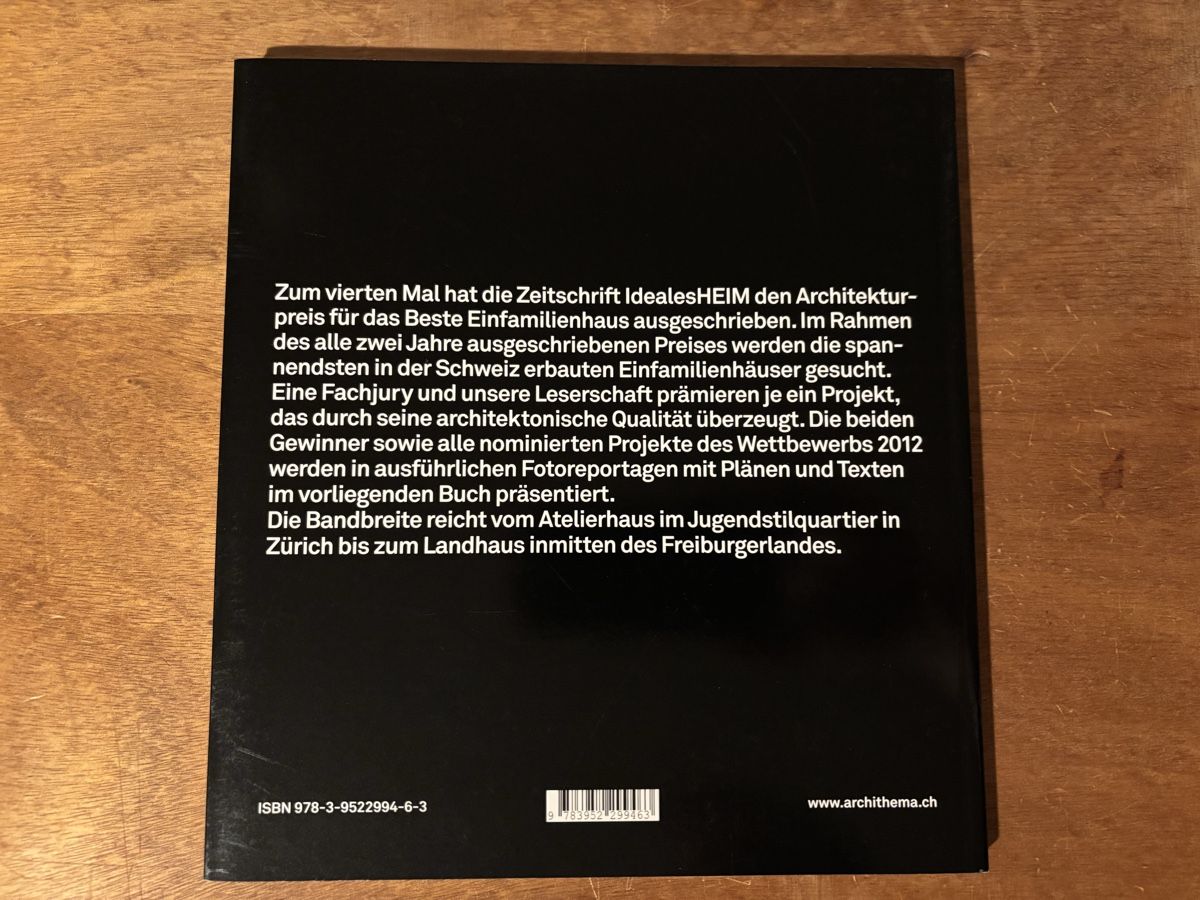 Libri: Das beste Einfamilienhaus 2012 – Usato da Zürich venduto da WWehrle 2