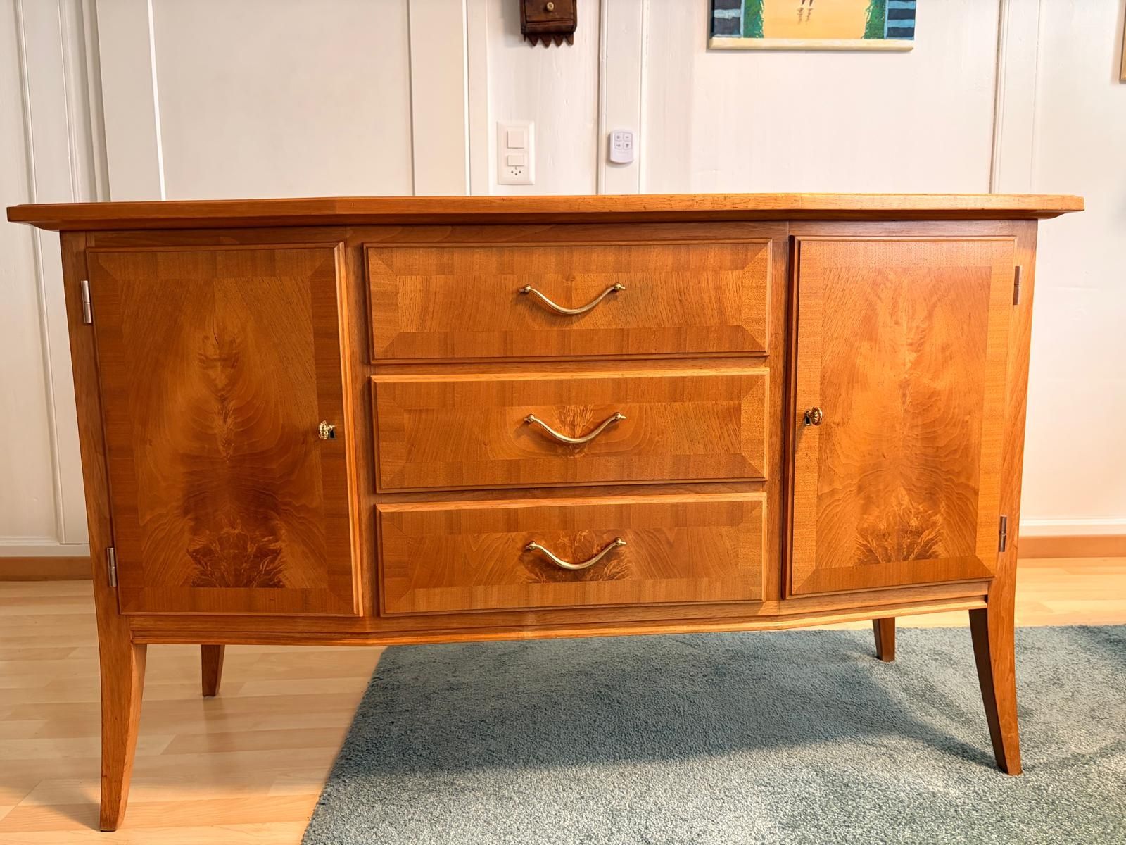 Credenze: Mid Century Sideboard mit echter Marmorplatte – Usato da Bichelsee venduto da neenas16 9