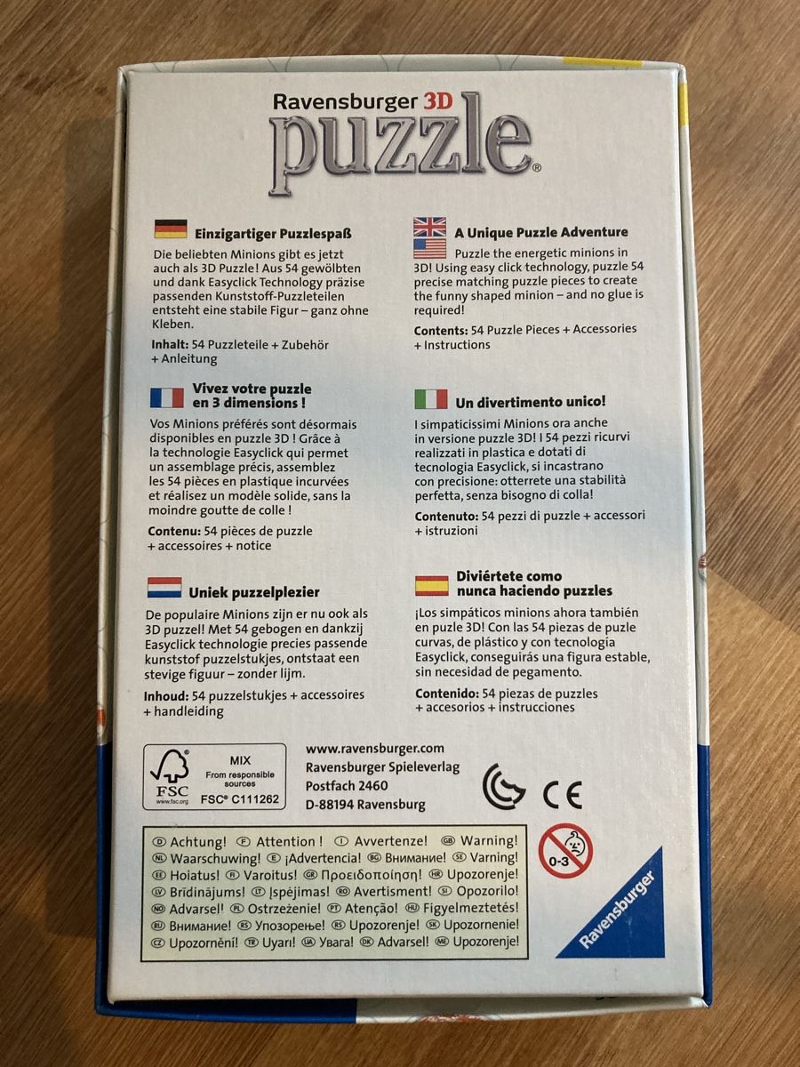 Puzzles: Minions Puzzle 3D – Gebraucht aus Emmenbrücke von JJ_89 1