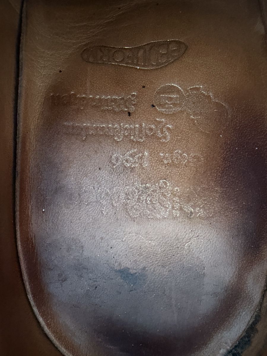 Scarpe da uomo: Ed Meier Herren Budapester, braun Grösse 8.5 D Leder Brogues – Usato da Oberwil b. Zug venduto da hallihallo12 4