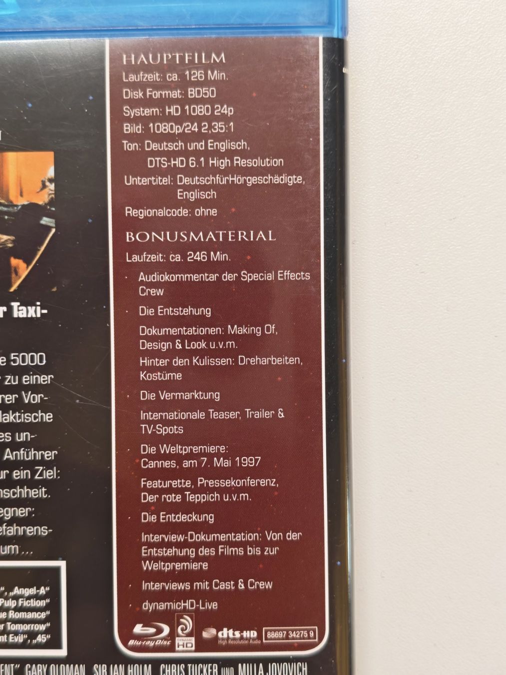 Tutti i DVDs: Das fünfte Element – Usato da Liestal venduto da Kratzilla 3