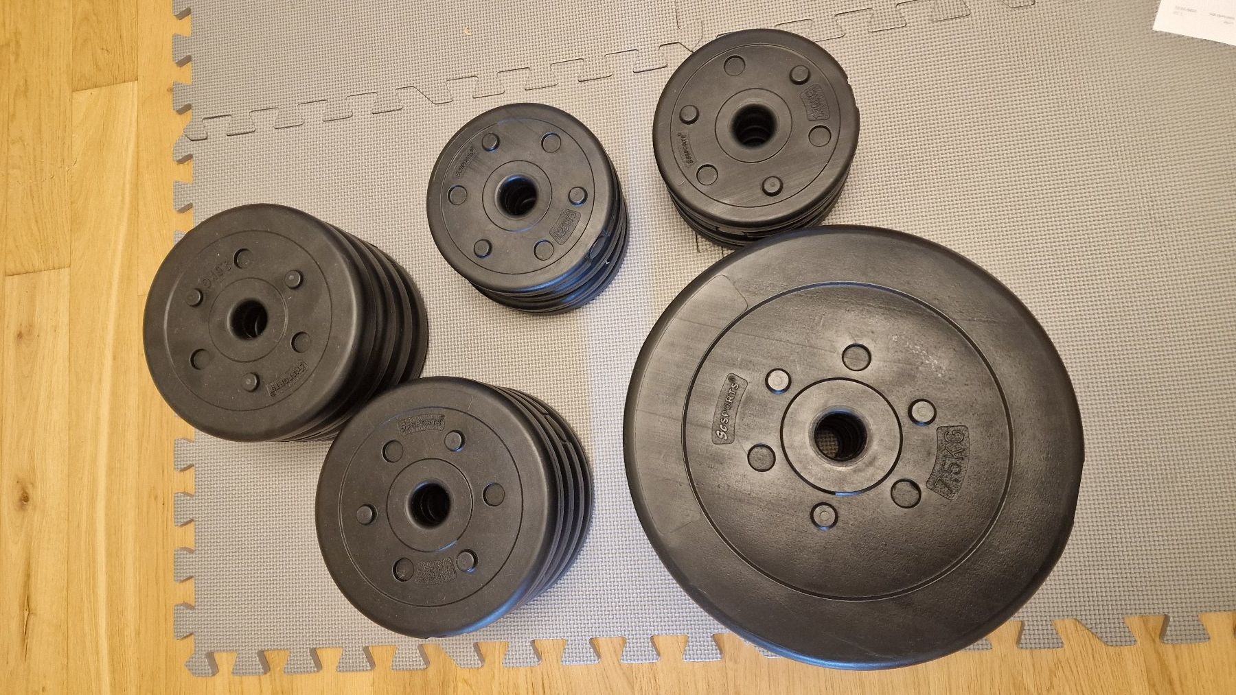 Manubri & Pesi: Kunststoff Hantelscheiben 60KG Set – Usato da Safenwil venduto da kil_c7zl 1