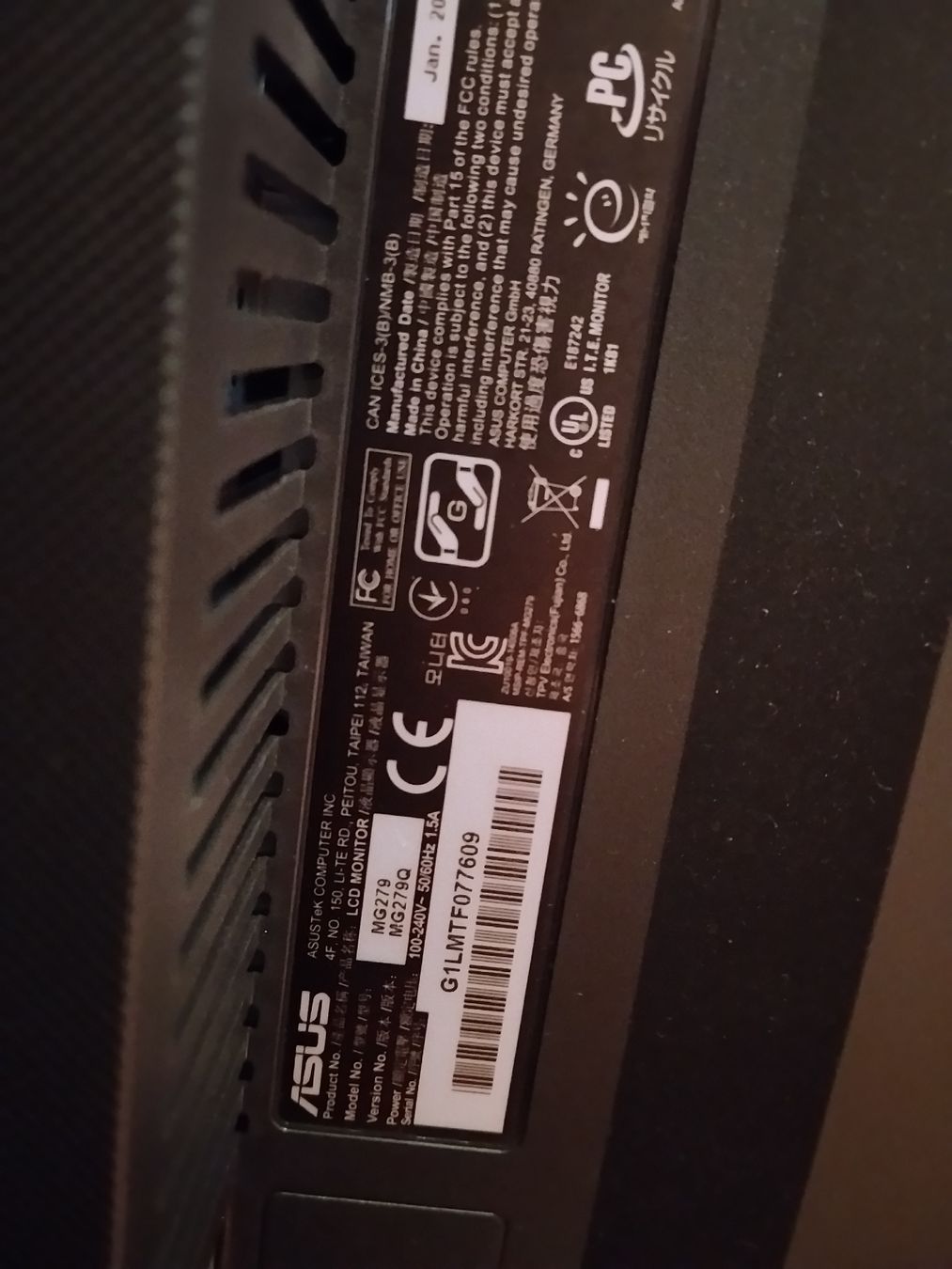 Asus Ecrans: Monitor Asus 27" – D'occasion à Frauenfeld par MG98 3