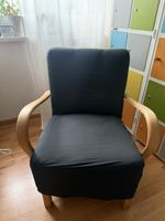 Alter SESSEL dunkel Holzgestell
