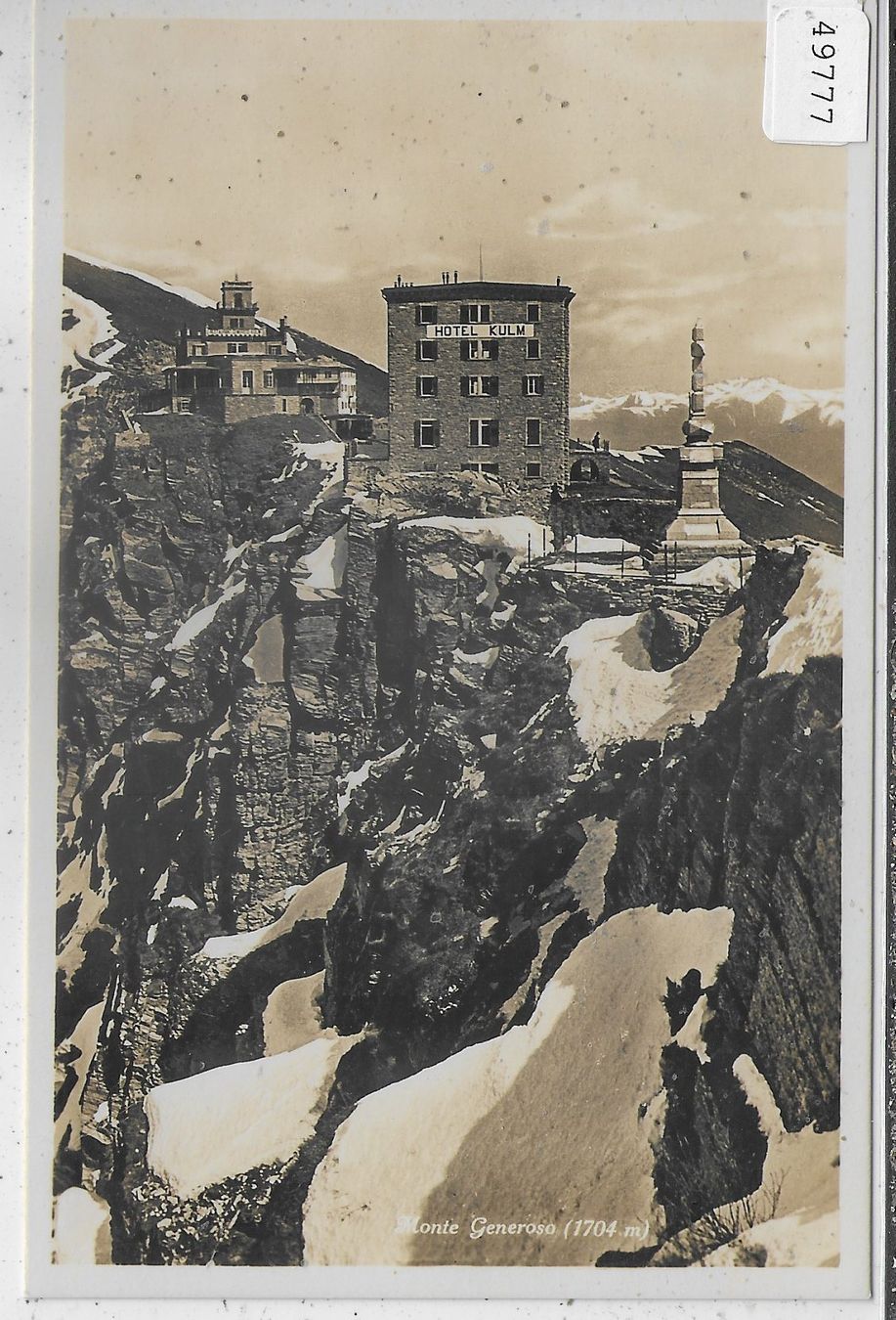 Ansichtskarten: Monte Generoso - Hotel Kulm – Gebraucht aus Ettingen von Kartenplanet