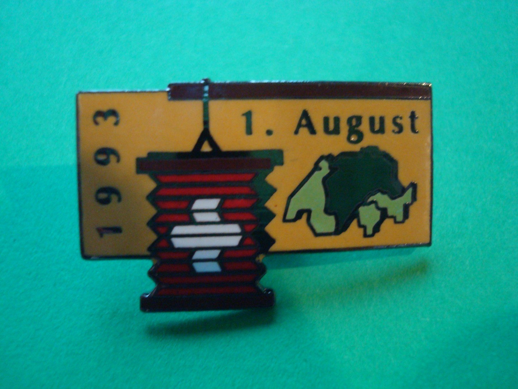 Plaketten & Abzeichen: Abzeichen 1. August 1993 PIN – Gebraucht aus Riehen von Baerewaegli