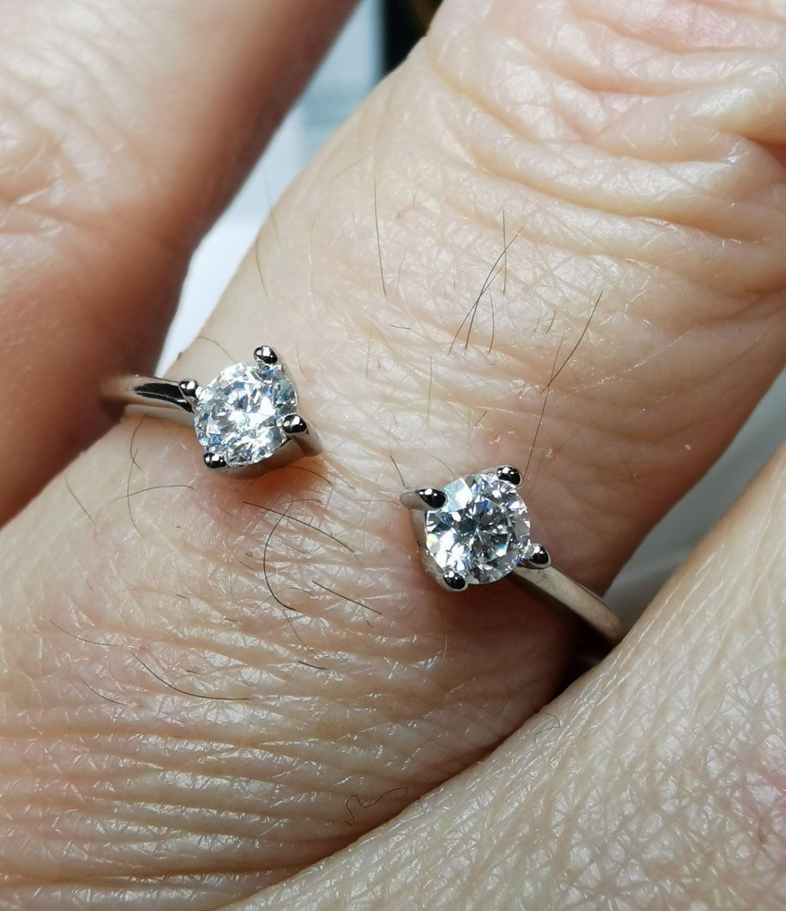 Anelli: Bague argent avec diamants de moissanite de 0,2 ct GRA – Nuovo e nell'imballaggio originale da Reconvilier venduto da Tsma67 4