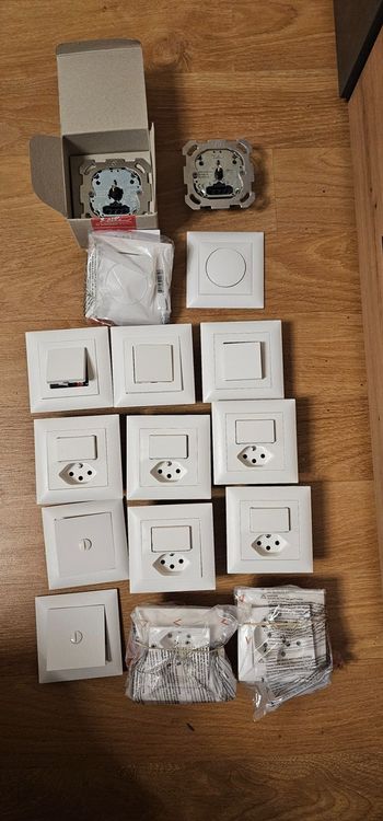 14 Feller Ediziodue Steckdosen, Schalter, Dimmer,Blinddeckel | Kaufen ...