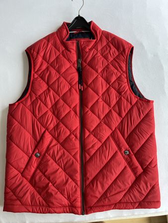 Weste Herren Gilet Herbst Walbusch Gr. M Rot