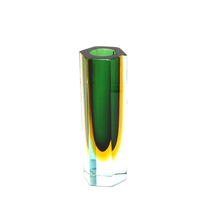 Murano Vasi & Recipienti: Polychrome Sommerso Blockvase aus Murano – Usato da Uerkheim venduto da fabulafero 1