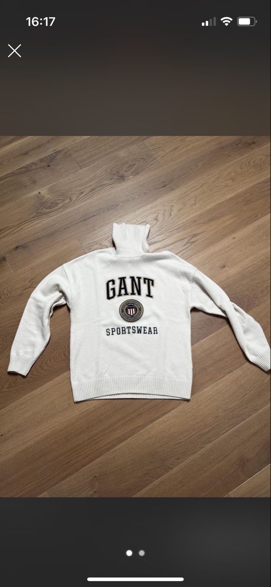 Gant Pullover & Sweatshirts: Gant Rollkragenpullover weiss – Neu (gemäss Beschreibung) aus Rümlang von dam_j6kb