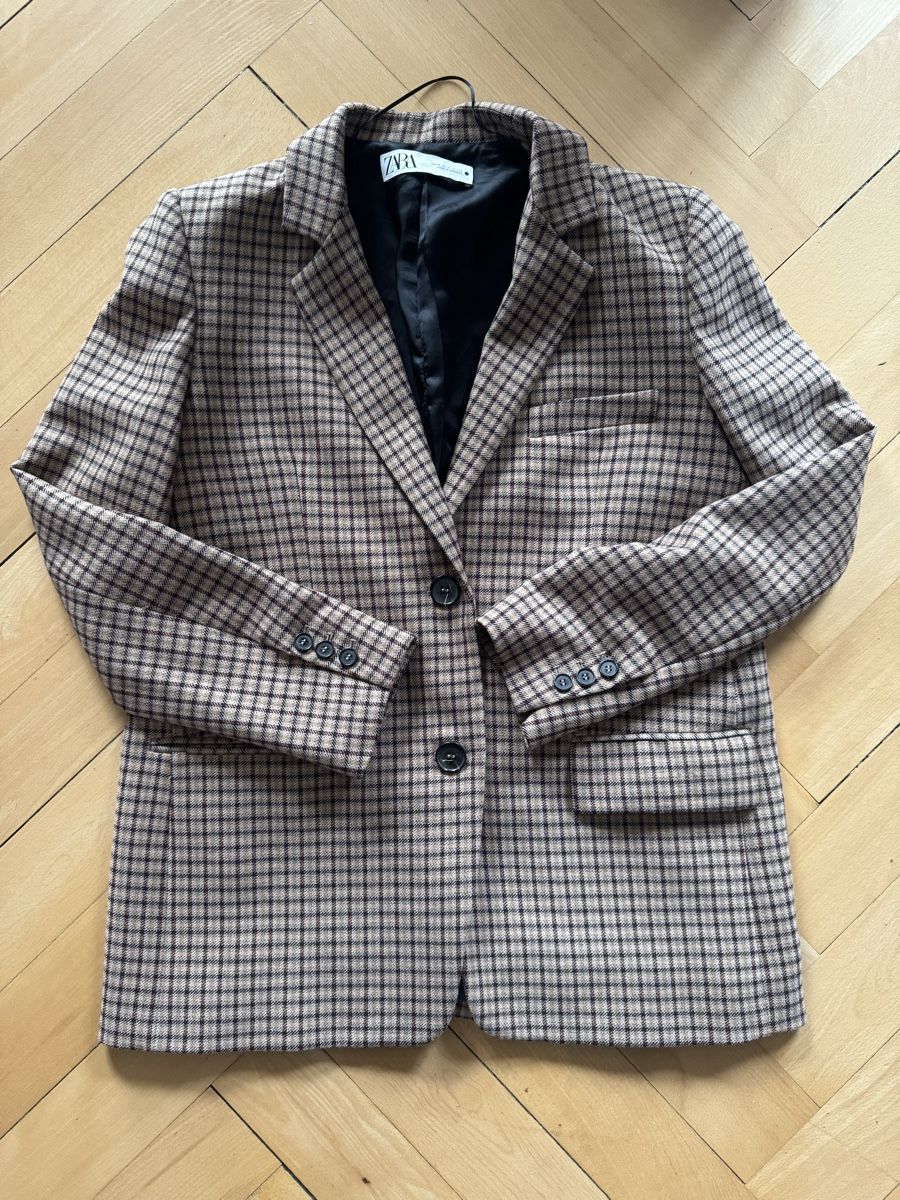 Zara Giacche: Zara Checked Blazer Size M Fall Colors Oversized Look 🍂 – Usato da Bern venduto da kac_f6fr