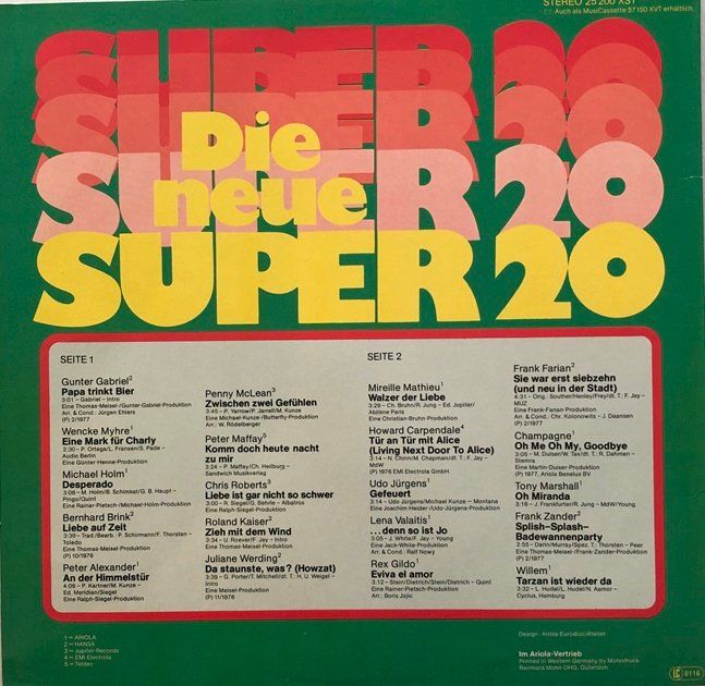 Vinyles: 6x LP’s Schlager-Sampler – D'occasion à Grüningen par azulmarron 2