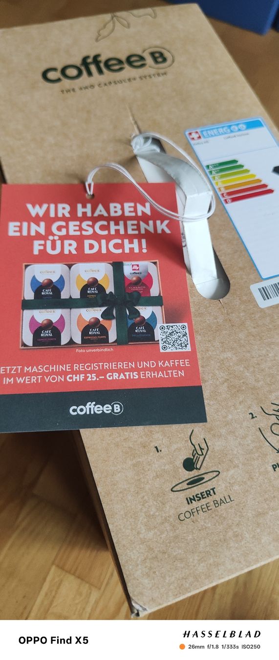 Coffee B Kaffeemaschinen & Espressomaschinen: Coffee B No Capsules System Fabrik Neu!!! – Neu und originalverpackt aus Unterentfelden von igs_nj72 7