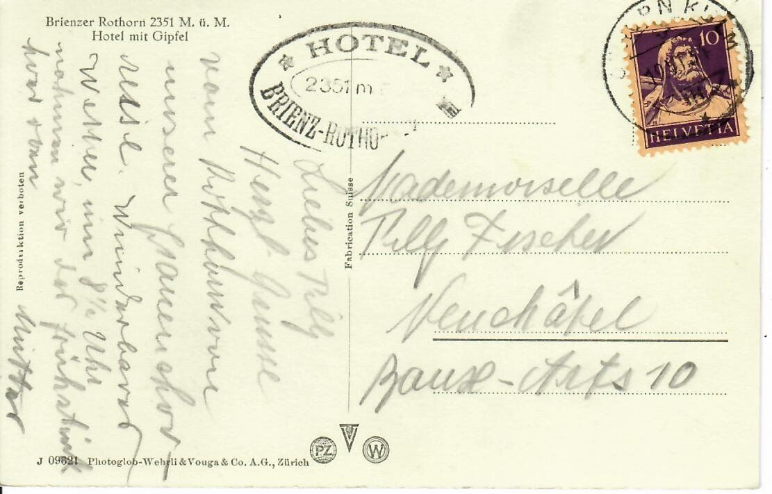Cartes postales: Brienzer Rothorn – D'occasion à Hochdorf par Ziegel-16 1