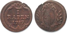 LUZERN Rappen 1787 Kupfer ss-vz