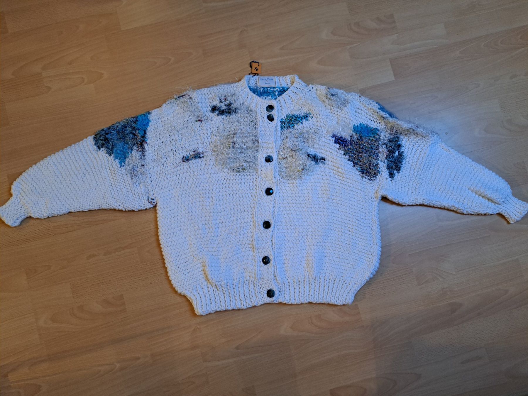 Giacche: Woll-Jacke Handgestrickt, Einzelanfertigung – Nuovo (secondo la descrizione) da Hettiswil venduto da san_kf5h