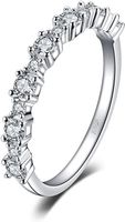 925 Sterling Silber Rivière Ring / Bague rivière argent‪