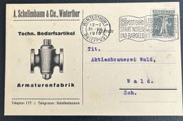 Firmenkarte Schellenbaum Winterthur 