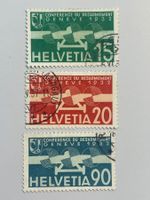 1932, Gedenkausgabe Abrüstungskonferenz Genf,F16-18, gestem