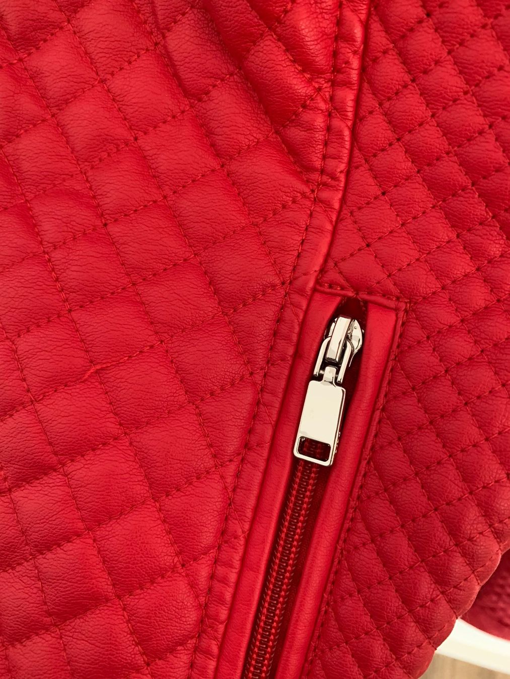 Giacche: Bata Kunst Leder Jacke Kunstlederjacke Rot Gr. S – Usato da Fislisbach venduto da KolibriSecondhand 8