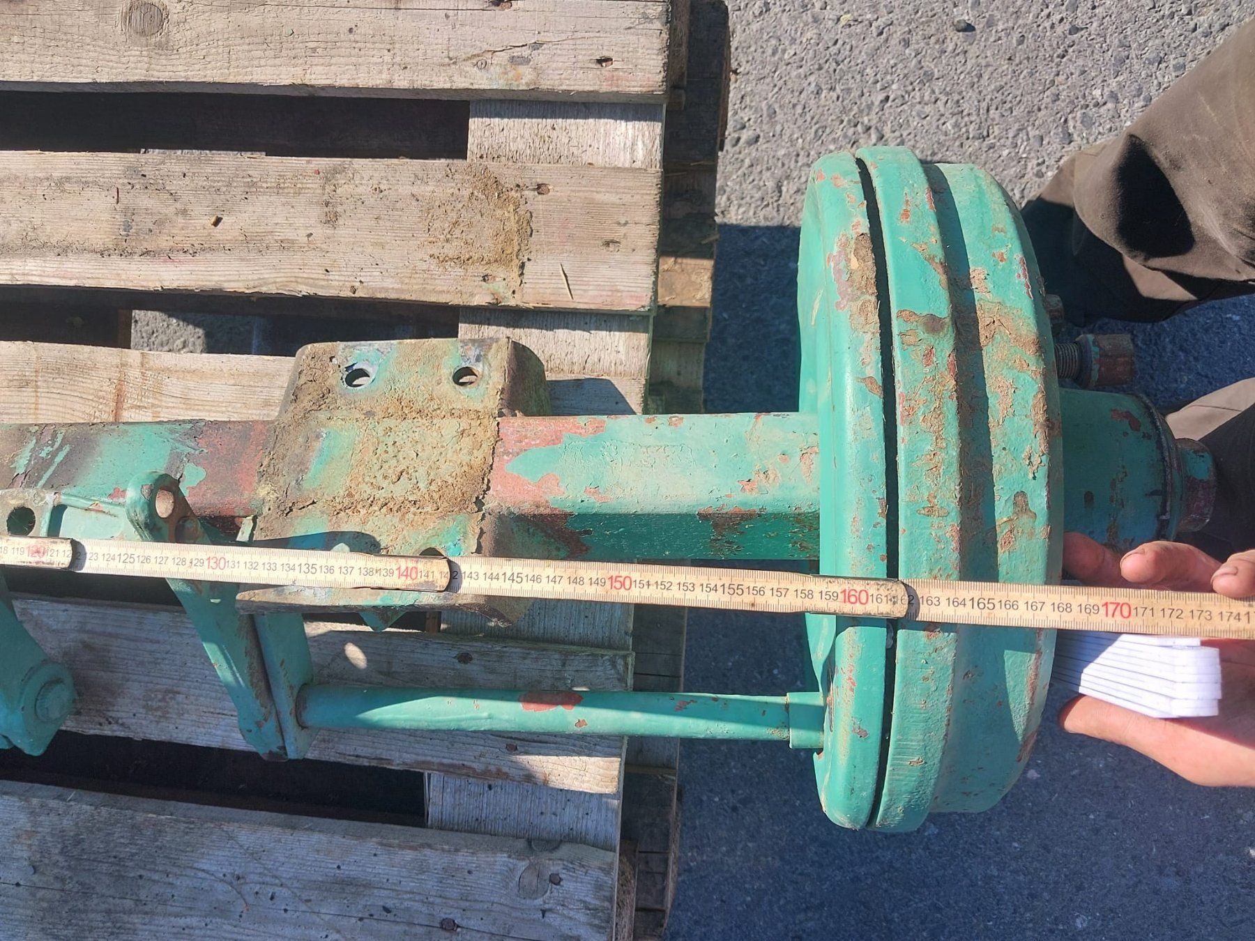 Accessori per altri veicoli: Achse 5,0t mit Rad 550/45-22.5 – Usato da Egg SZ venduto da kombi83 6