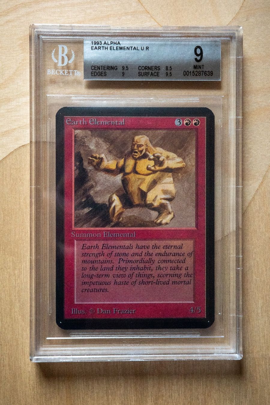 Magic The Gathering Carte collezionabili: Earth Elemental BGS 9 Mint - Limited Edition Alpha - MTG – Usato da Genève venduto da axel_