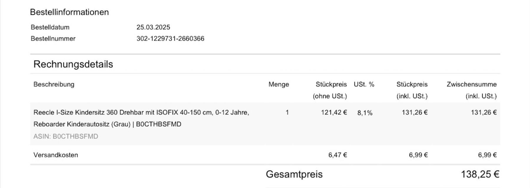 Seggiolini per auto: Kindersitz 360 Drehbar mit ISOFIX 40-150cm NEU – Nuovo (secondo la descrizione) da Aarburg venduto da Qin3ze 6