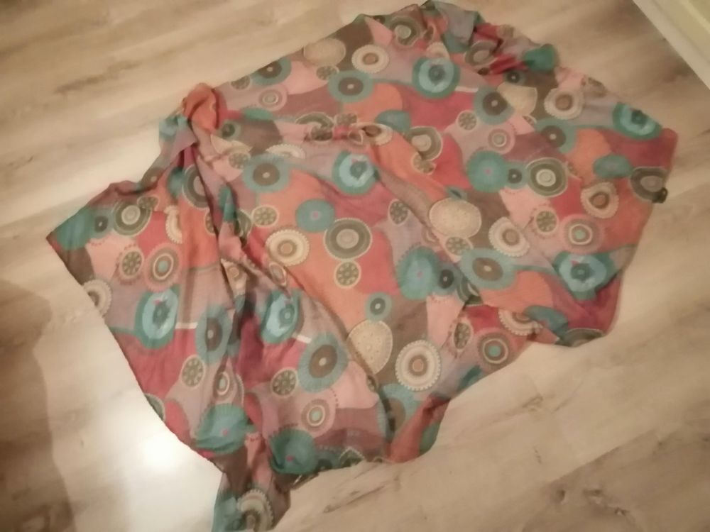 Bassetti Hanami Foulard – 100% Baumwolle, 270x270 Cm, Beige, OEKO-TEX® Zertifiziert