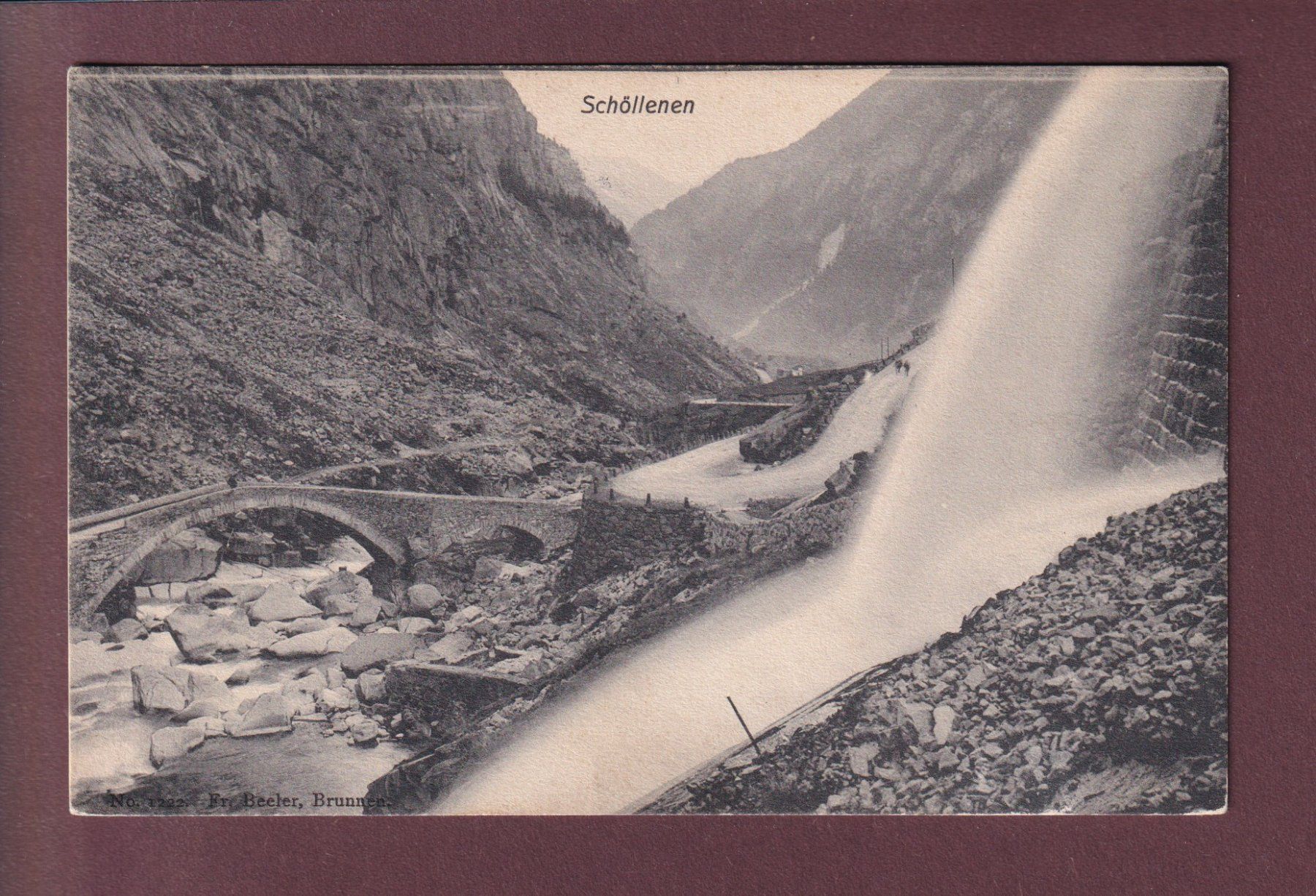 Cartoline postali: SCHÖLLENEN - 1907 – Usato da Pully venduto da nicecards
