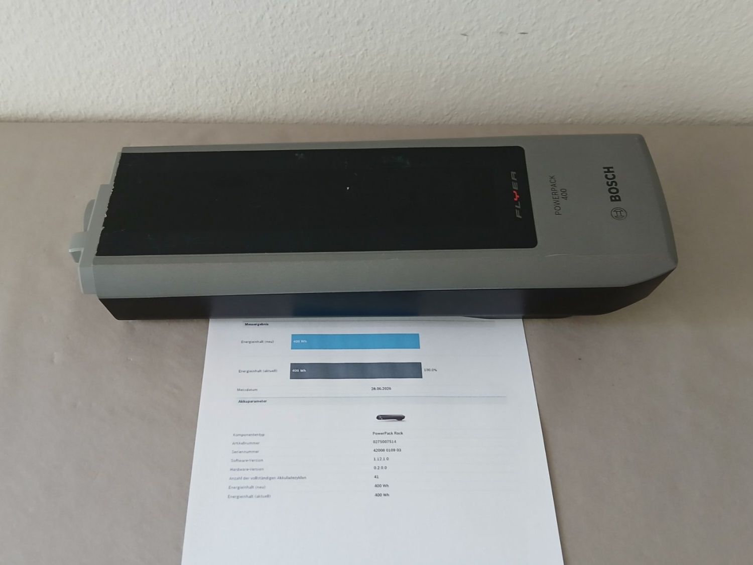 Bosch Batterie: Bosch Powerpack 400 Akku mit 400Wh - Flyer - Messbericht – Usato da Winterthur venduto da .-thx-.