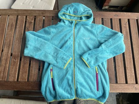 Fleecejacke Regatta Sports 164 türkis mit Kapuze
