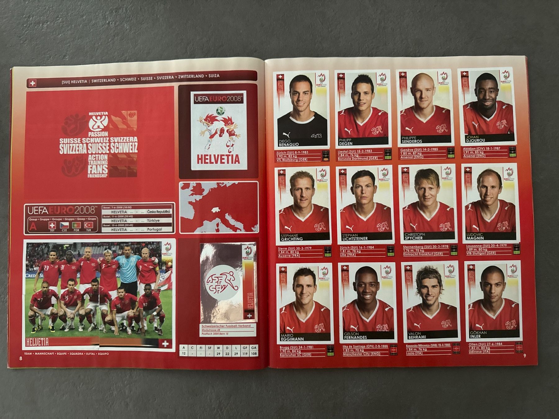 Panini Album: Album Panini complet Euro 2008 – Usato da Martigny venduto da cni_99jk 2
