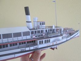 Dampfschiff Uri Modellbogen 1:100