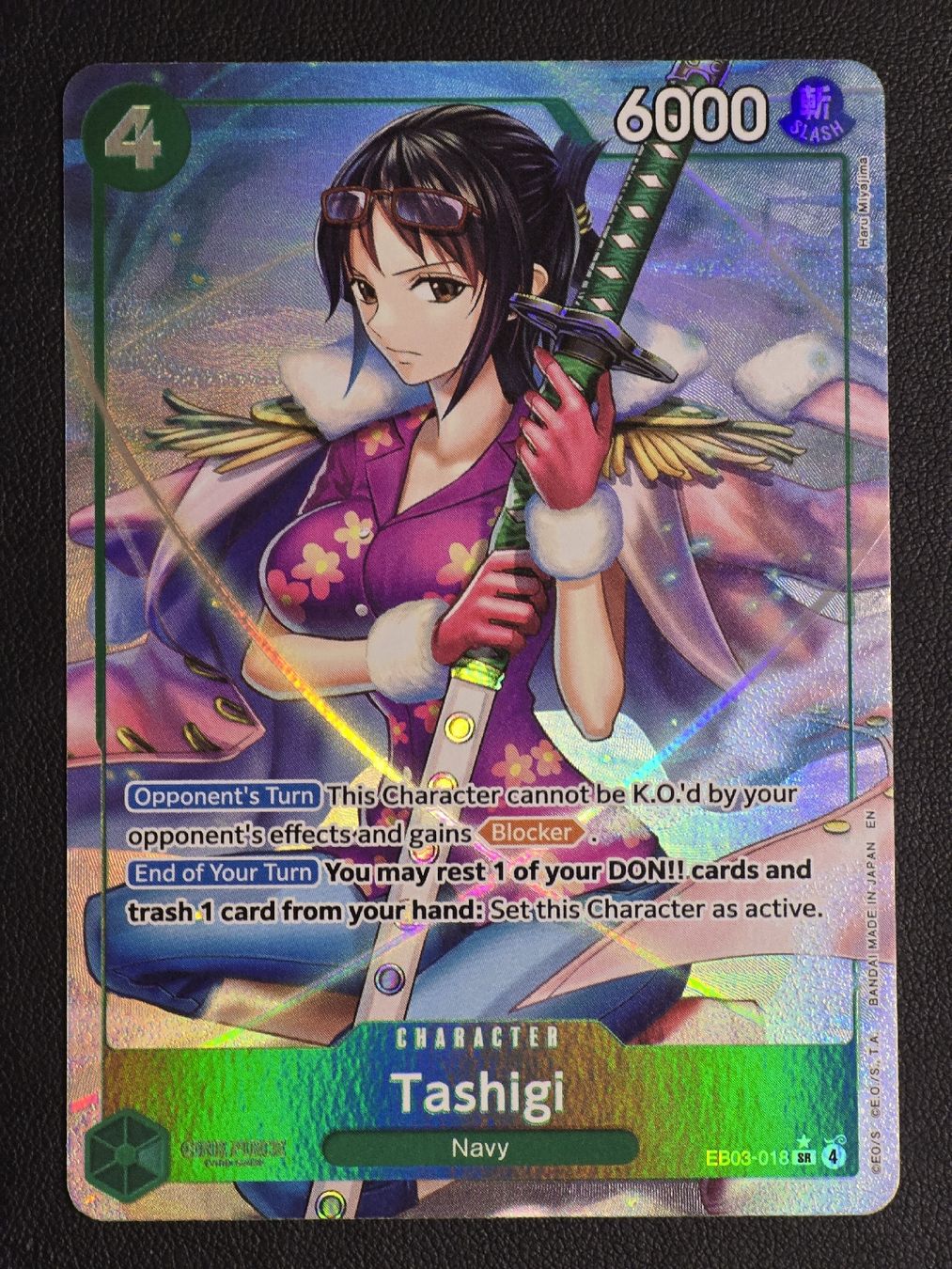 Bandai Carte collezionabili: Carte One Piece TASHIGI EB03-018 Neuf – Nuovo (secondo la descrizione) da Cointrin venduto da PokeAku