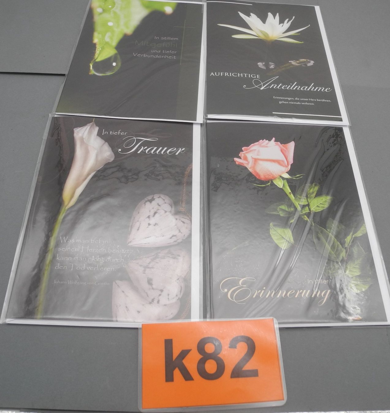 Cartoline: 4 Stk. Trauerkarten, Nr. k82 – Nuovo e nell'imballaggio originale da Kottwil venduto da Crazyrolf