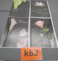 4 Stk. Trauerkarten, Nr. k82