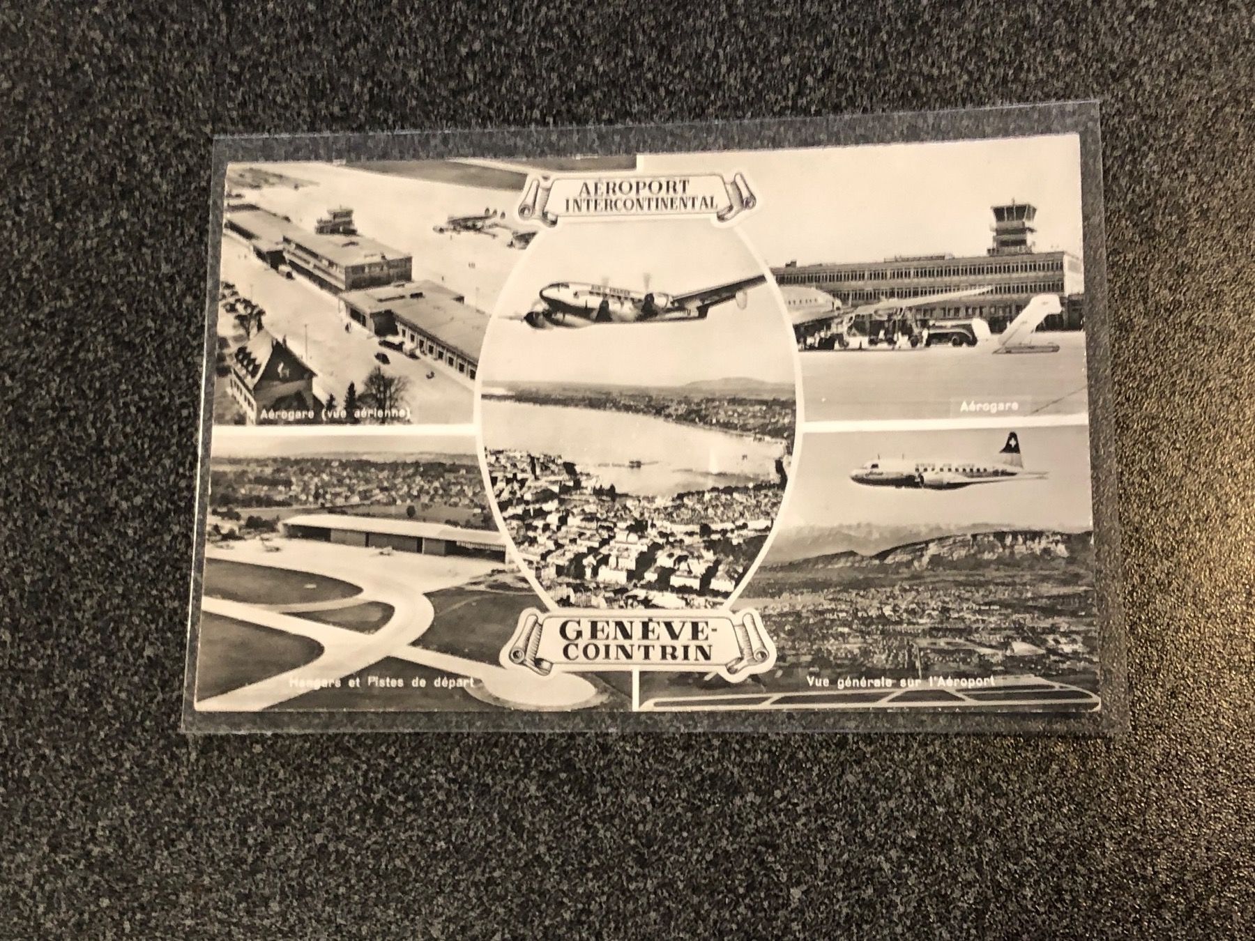 Cartoline postali: GENEVE COINTRIN 1957 - schöne Mehrbild-Ansichtskarte – Usato da Lufingen venduto da philatelieshop