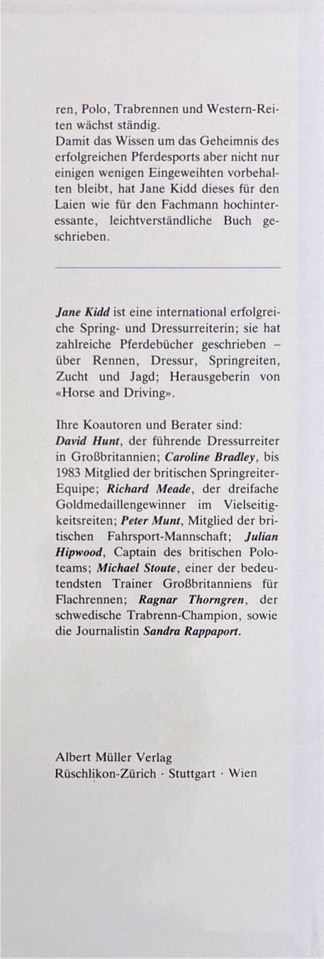 Libri: Pferdesport - Sportpferde – Nuovo (secondo la descrizione) da Sarnen venduto da Livres 3