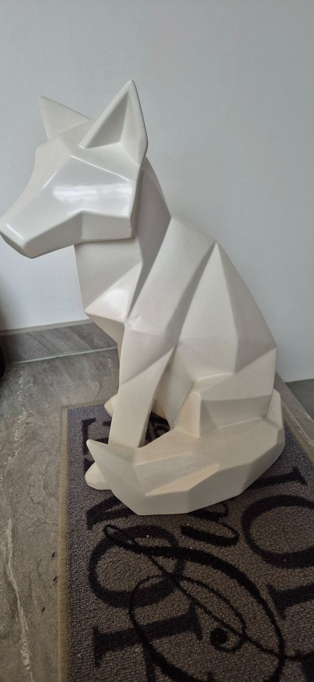 Sculture & Statue: Statue Renard blanc origami H.51cm – Usato da Ste-Croix venduto da kar_9x7w 1