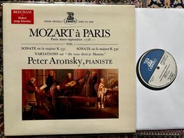 Mozart à Paris  Peter Aronsky   Erato LP  ♪ GEWASCHEN ♪