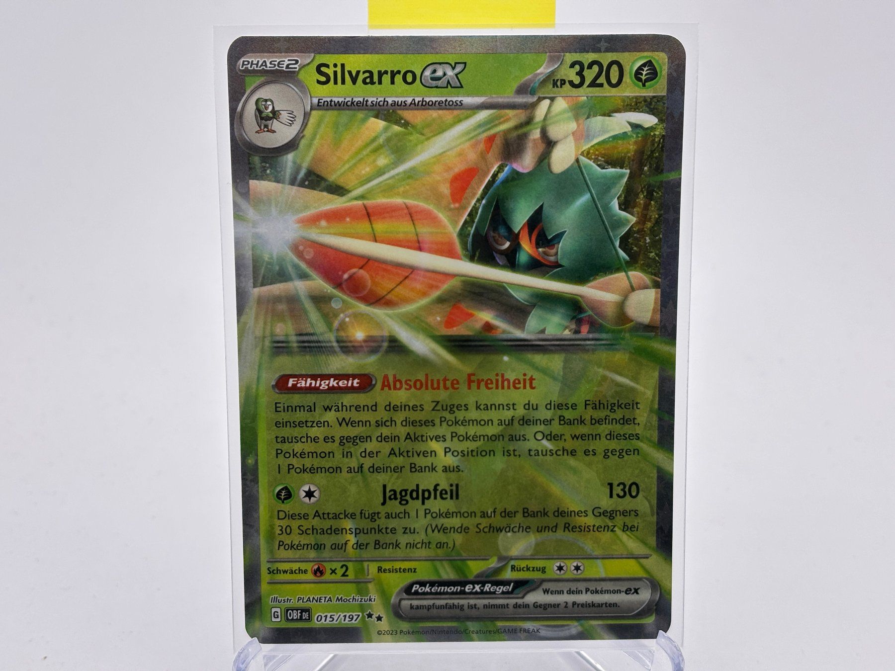 Pokémon Carte collezionabili: Obsidianflammen - Silvarro ex  (OBF 15) - DE – Nuovo (secondo la descrizione) da Allschwil venduto da Bullach