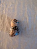 Vogelfigur Keramik bemalt Handarbeit