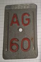 Velonummer / Velo Nummer AG 60